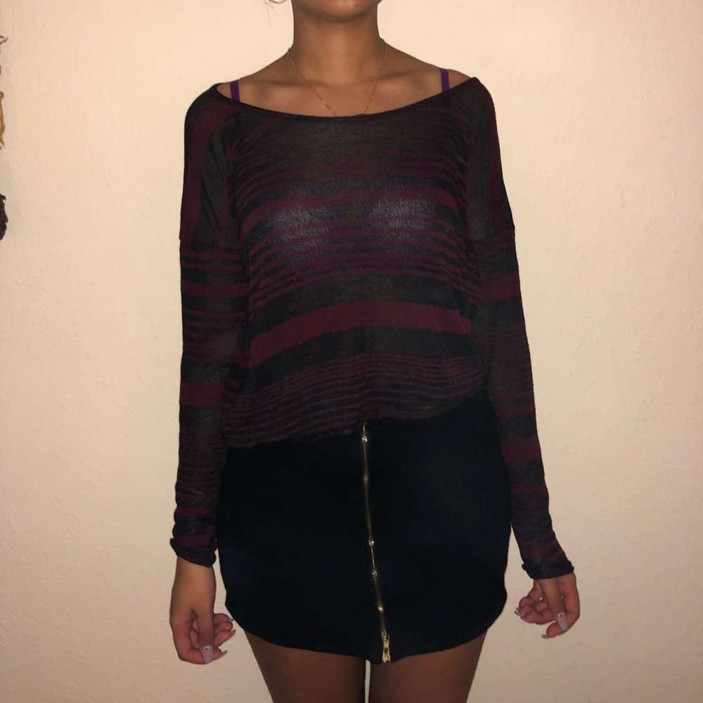 Obey sheer long sleeve